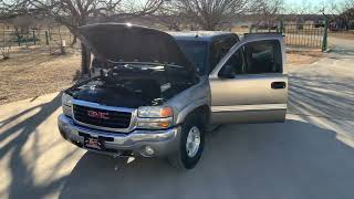 2003 GMC Sierra 1500 Z71 4X4 5.3L V8 Automatic Ext. Cab 143.5" WB PS PB AC 70k Miles