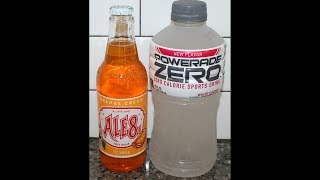 Orange Cream Ale-8 One (Ale8) & White Cherry Powerade Zero Review