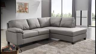 SD203 Leather Corner Sofa | Sofas Direct