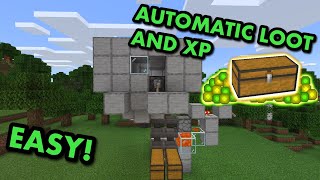 SIMPLE TRIDENT KILLER WITH ITEM SORTER TUTORIAL in Minecraft Bedrock (MCPE/Xbox/PS4/Windows10)