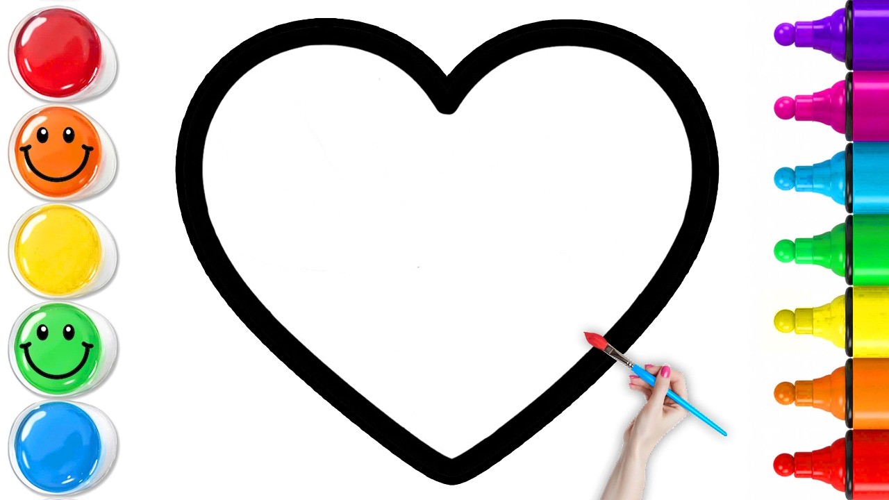 💖 How To Draw a Perfect Heart Puzzle Pieces | Easy Step By Step