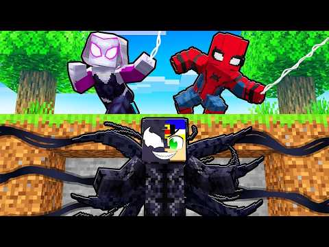 VENOM PAULINHU vs SPIDER HUNTERS in Minecraft