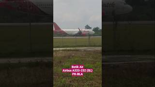 Batik Air バテイツクエア Airbus A320-200 PK-BLA backtrack & takeoff to CGK #batikair #shorts