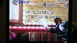 Infamous 2 easter egg: teh moviez.