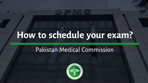 Portal for MDCAT Scheduling »» Video tutorial for date selection by PMC »» Manual Guide »»