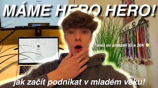 MÁME HERO HERO!📷🤍 - jak začít podnikat, zisky e-shopu, statistiky YT kanálu s 27K! | 🔥CAREL