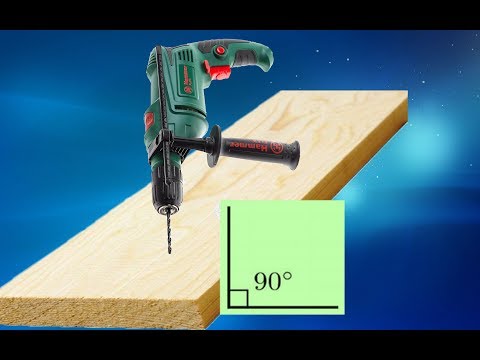 как просверлить отверстие под 90 градусов