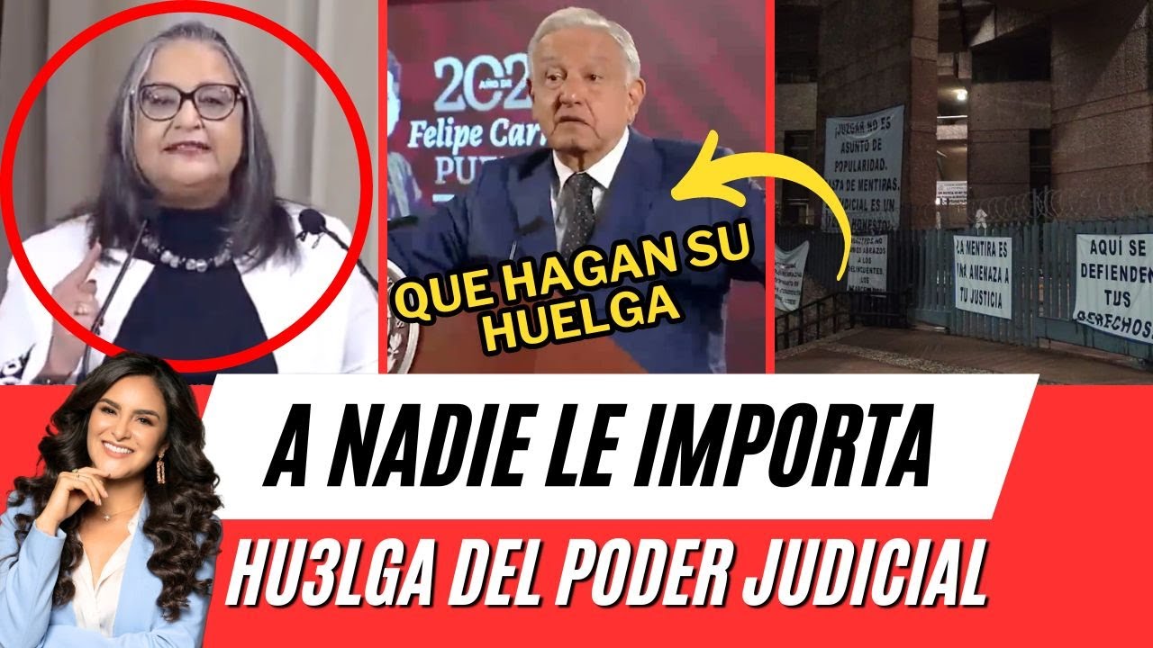 A nadie le importa su paro: AMLO sobre Poder Judicial - YouTube