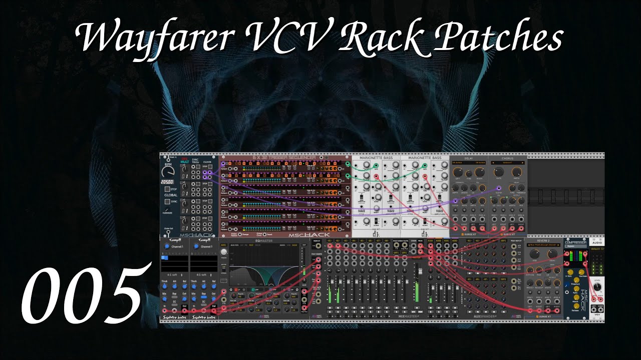 Wayfarer VCV Rack Patches 005 - Synthesized Shamanic Drumming Part 1 ...