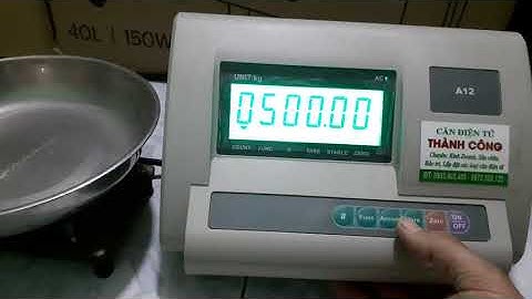 CÁCH CALIP, HIỆU CHỈNH  ĐẦU CÂN A12