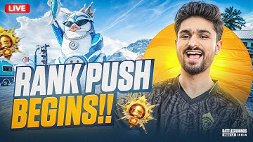 RANK PUSH TO CONQUEROR BEGINS | NEW SEASON IS HERE | BGMI LIVE