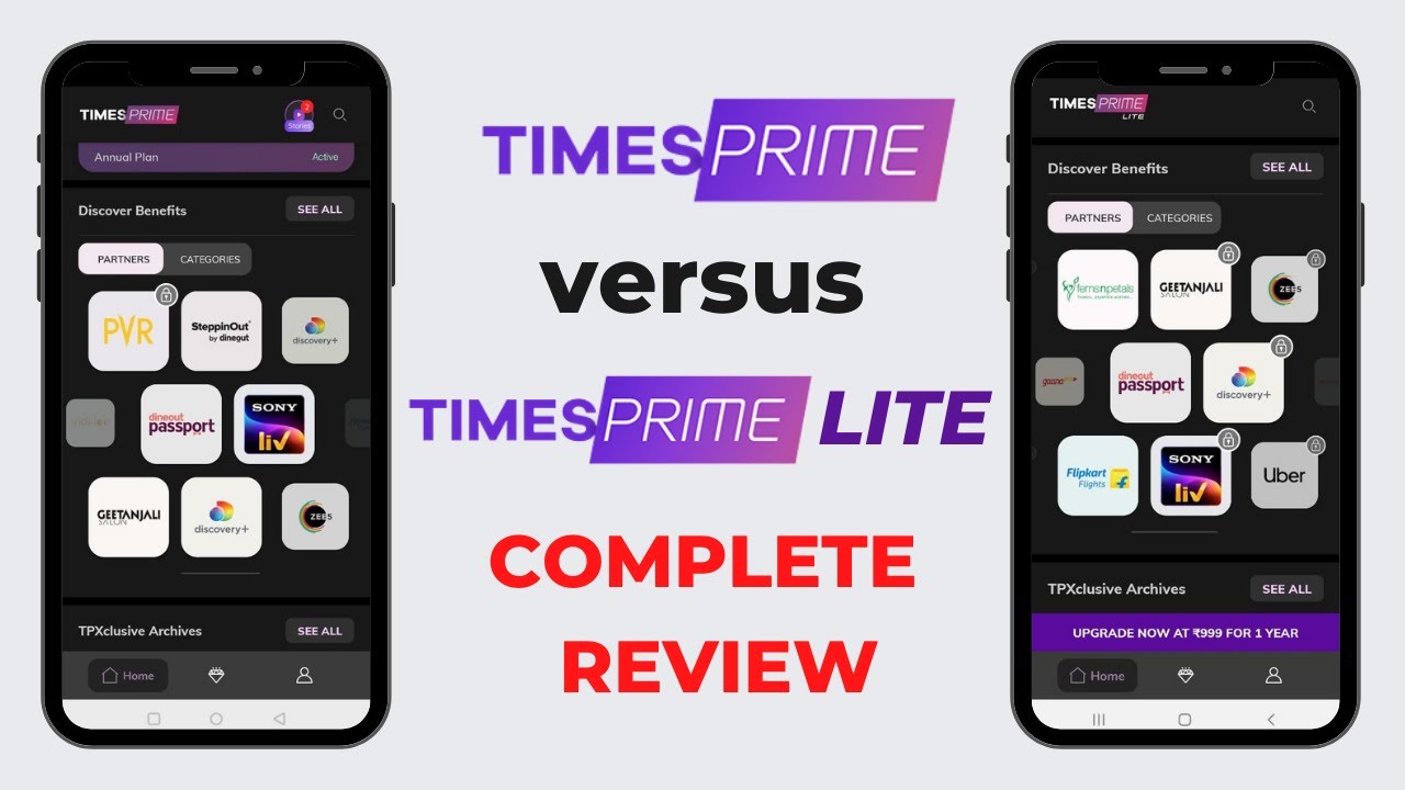 Times prime vs Times prime lite complete review Times prime benefits