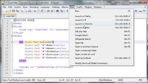 Twitter Bootstrap Tutorial 6   Vertical Navigation Bar