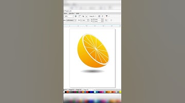 Half a Orange 🍊 Design in Corel Draw ✍️❤️ #newart #orange #design #coreldraw #subscriber #ytart