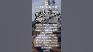 M4 Sherman Facts - Production Rate #tankfacts #WW2 #WWII #worldwar2 #m4sherman #ww2facts