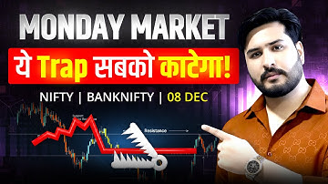 Monday Market ￼Nifty Bank Nifty Analysis for Monday | 8 December 2025 | Nifty Tomorrow #nifty