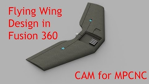 Fusion 360에서 플라잉 윙을 디자인한 방법