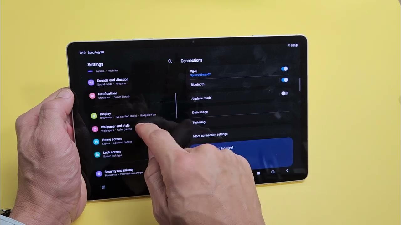 Galaxy Tab S9/S9+/Ultra How to Change Screen Timeout Time before Tab