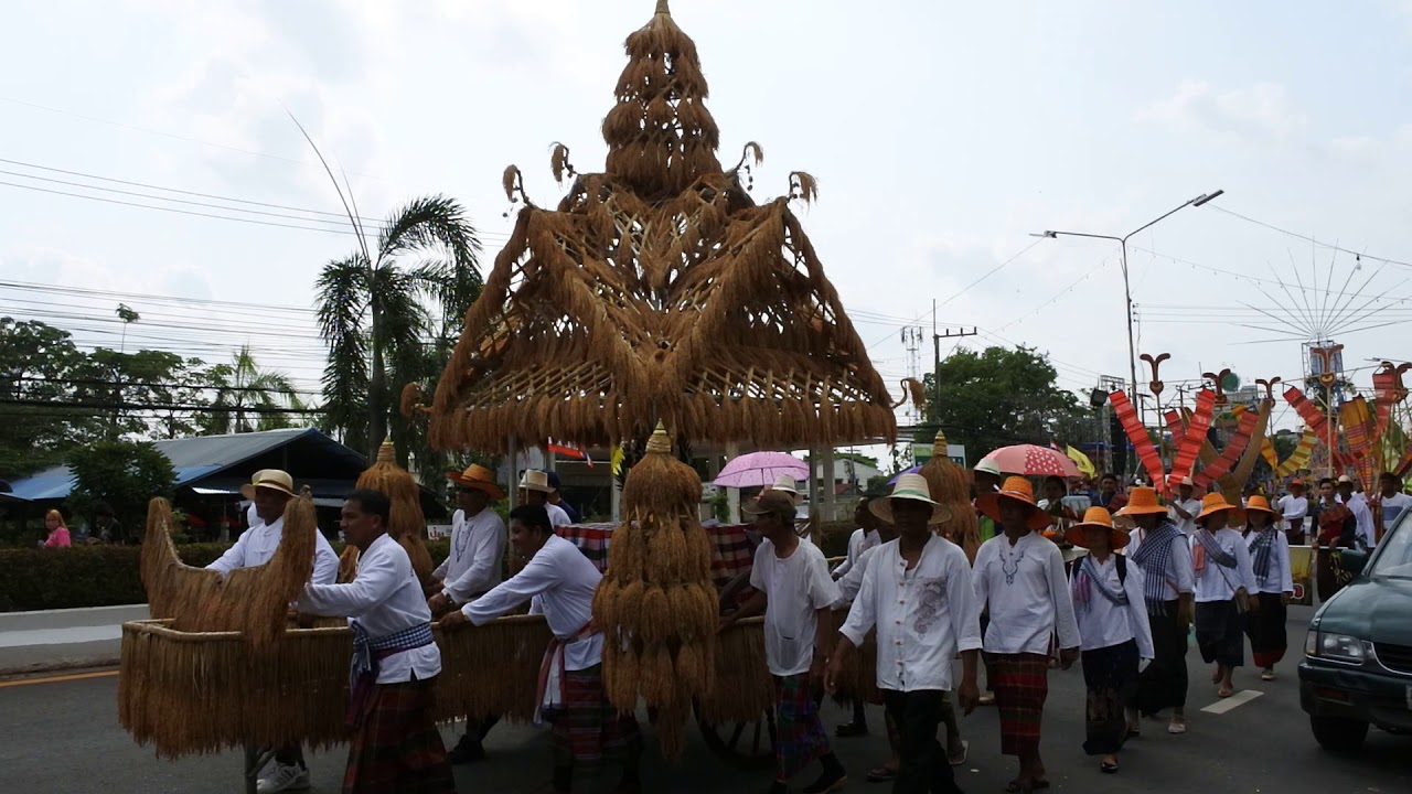 Bun Bang Fai Rocket Festival in Yasothon Thailand  - Free Video Footages