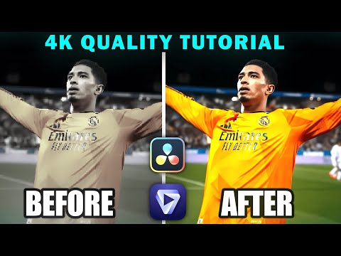 How to make 4K FOOTBALL EDITS in Davinci Resolve  - Davinci Resolve & Topaz Tutorial