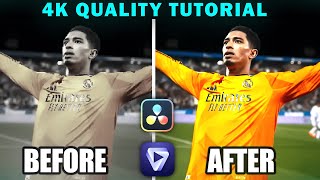 How to make 4K FOOTBALL EDITS in Davinci Resolve  - Davinci Resolve & Topaz Tutorial
