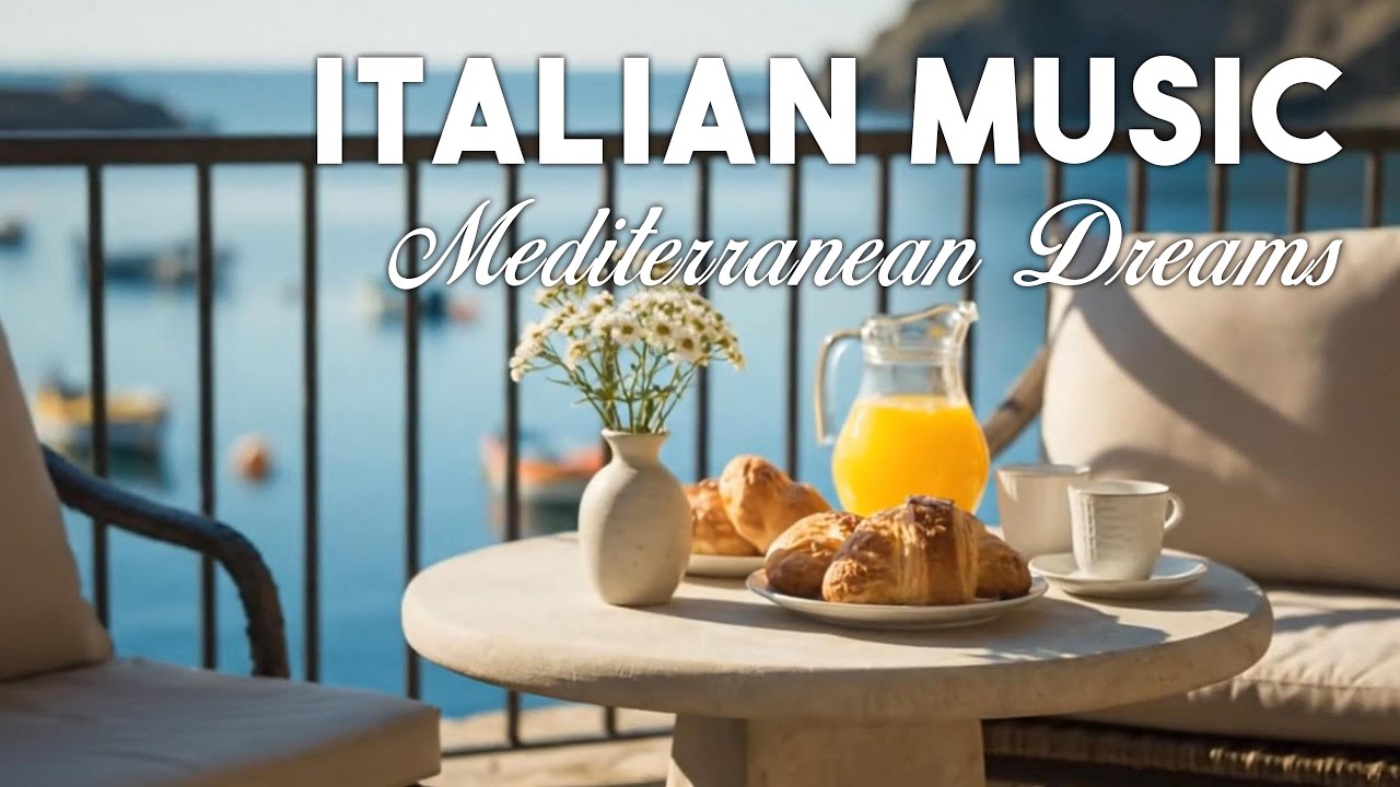 🎶 Italian Vibes & Mediterranean Music 🎶 2+ Hours Serene Amalfi Coast & Lake Como Relaxing Scenery 4K
