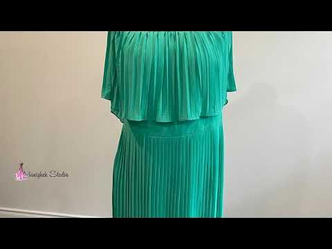 How to iron a pleated dress after hem? 