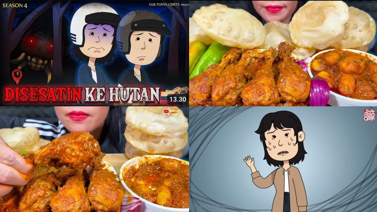 DISESATIN KE HUTAN || Gue Punya Cerita x Mukbang Asmr || #guepunyacerita #asmrvideo #mukbang 