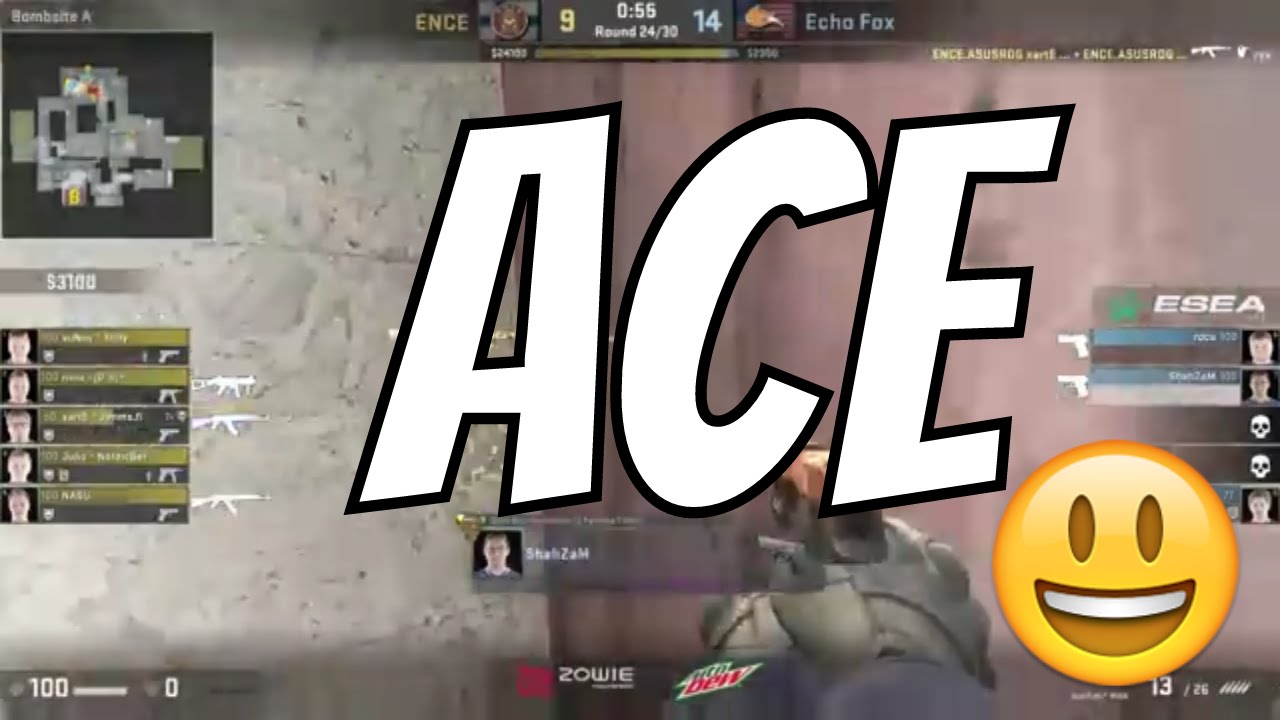 CS:GO Shazam Ace Ence Esports vs Echo Fox - YouTube