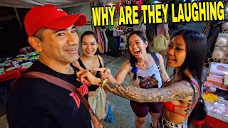 Foreigners Eat Too Much Candy With Bad Tour Guide Walking In Pattaya Thailand