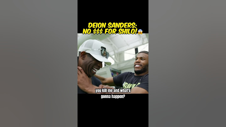 Deion Sanders: No $$$ for Shilo!😱