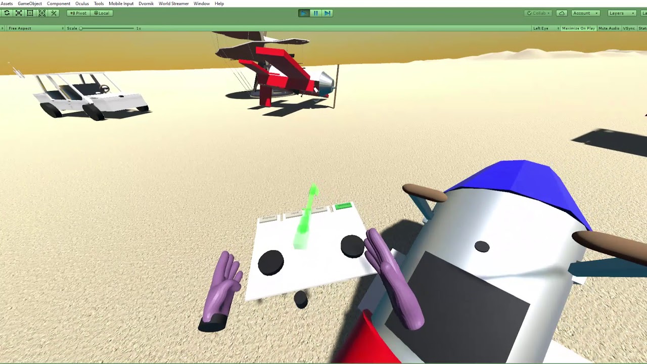 VR Vehicle Selector Menu test