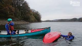 Open canoe to sit on top rescue
