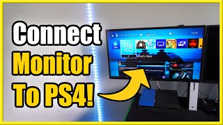 schuld Stadion Gluren How to Connect PS4 to Your Monitor & Get Sound with PC SPEAKERS! (Fast  Tutorial!) - YouTube