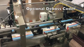 Econocorp Spartan Cartoner with Bucket Conveyor and Tamp Infeed Packaging Water Filters | ProPac.com