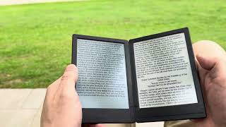 Trying dual eink screen book reading with MobileSheets app Boox.