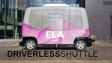 The Future of Transportation - Easy Mile EZ10 "ELA" driverless shuttle pod demonstrator