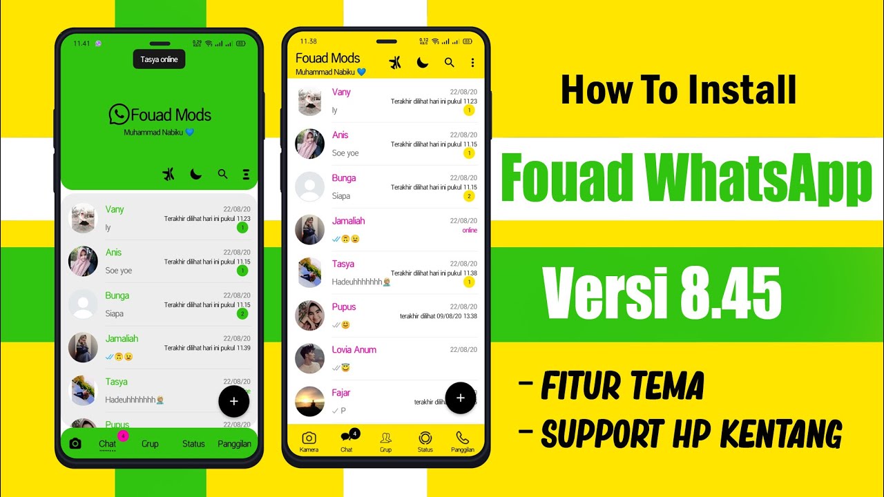 Fouad WhatsApp Update v9.11 | Tampilan Makin Kece