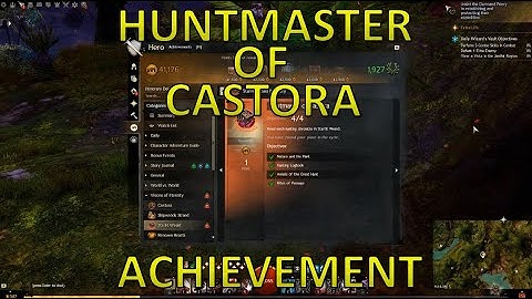 GW2 - Huntmaster Of Castora Achievement (Starlit Weald)