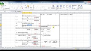 Analysis & Design of One Way Slab in Microsoft excel- Unite Coaching