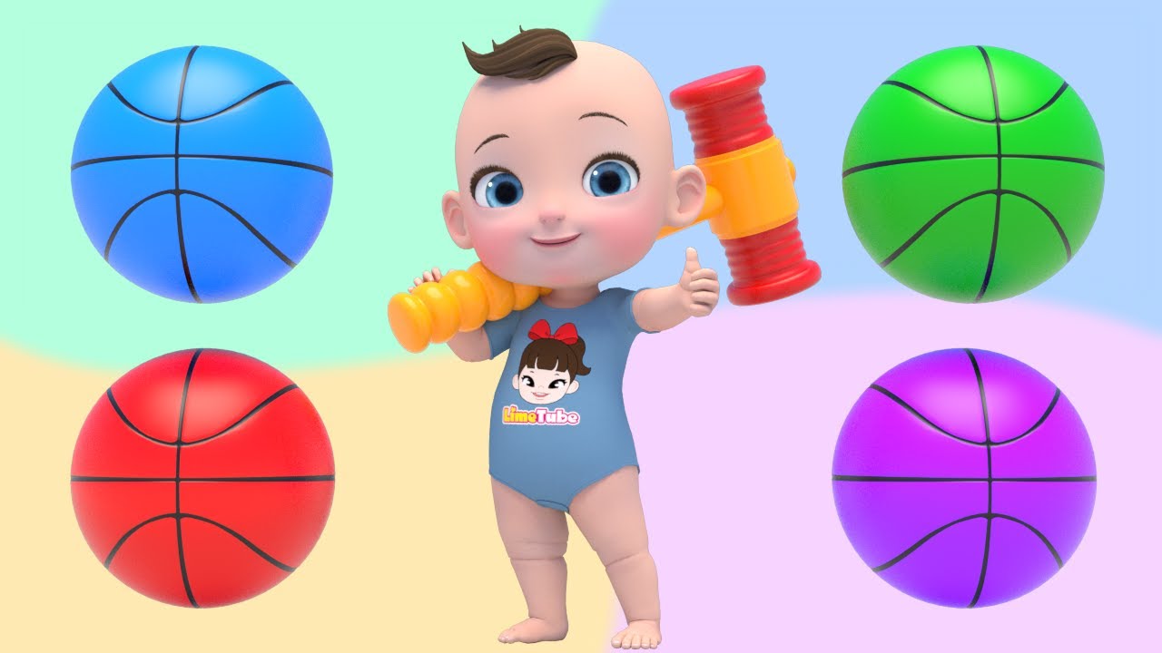 Finger Family Song! Learn Colors Nursery Rhymes Playground Baby