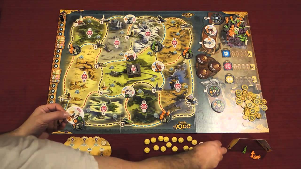 LORDS OF XIDIT Board Game Walkthrough YouTube