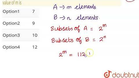 Two finite sets A and B have m and n elements respectively. If the  |Class 12 MATH | Doubtnut