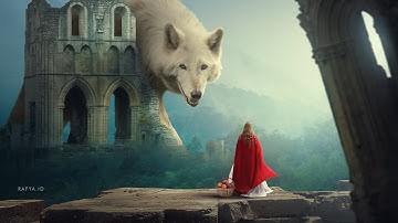 Old Friend Big Wolf Photoshop Manipulation Tutorial