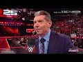 Stone Cold return to WWE Raw 25th anniversary (lmmortal)