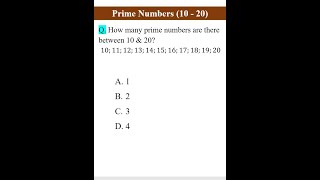 Prime Numbers (10 - 20)  #shorts #maths #numbers #primenumber #mathematics