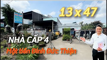 Bán nhà đường Đinh Đức Thiện 443m2 13x47m tuyến Chợ Bình Chánh, ngã 4 xoài Đôi, chợ Rạch Kiến 3km
