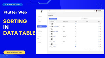 Flutter E-Commerce Admin Panel: Advanced Sorting in Data Tables with Firebase | Complete Guide