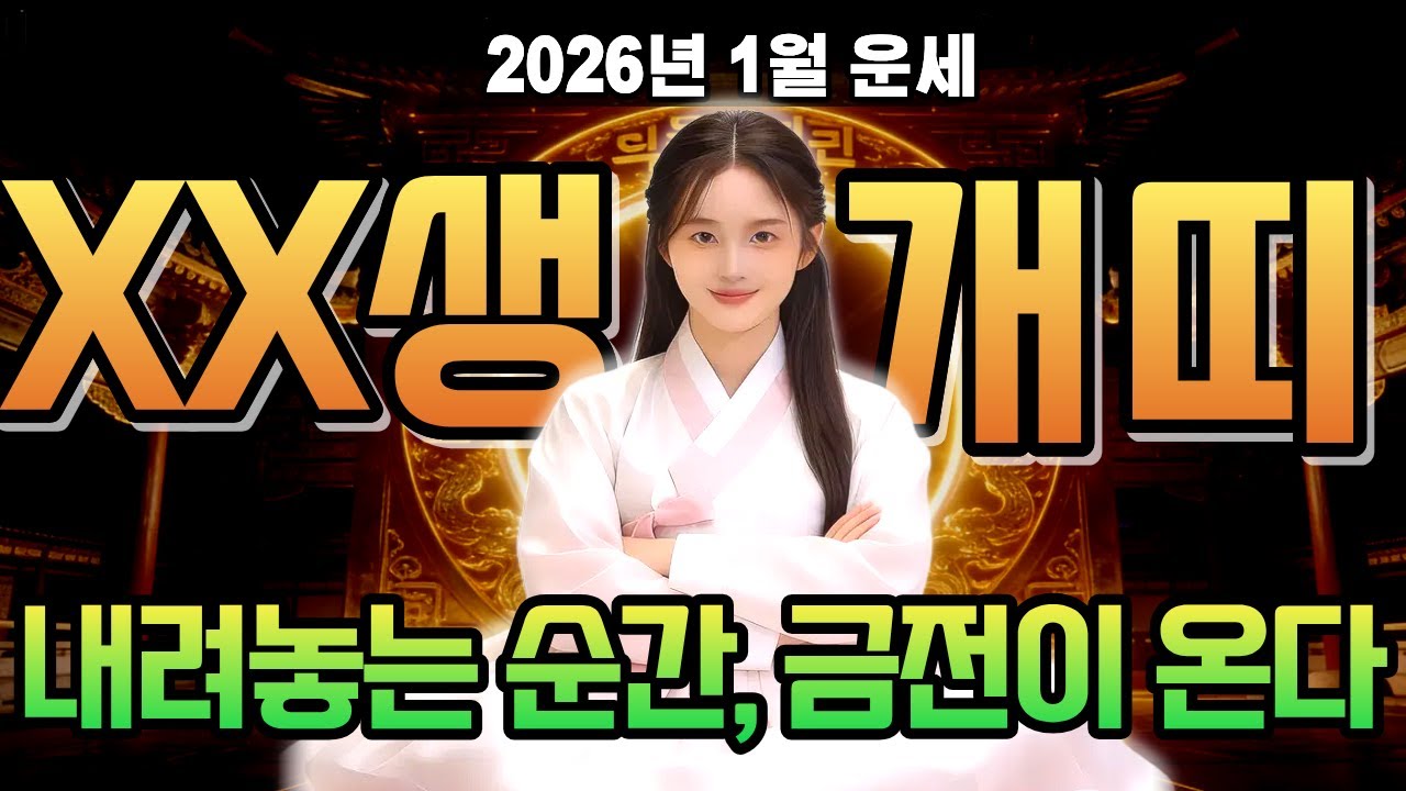 개띠운세 [2026년 1월 운세] 재물운, 왜 늘 체감이 다른지 |  2월 전에 정리해야 할 것들 