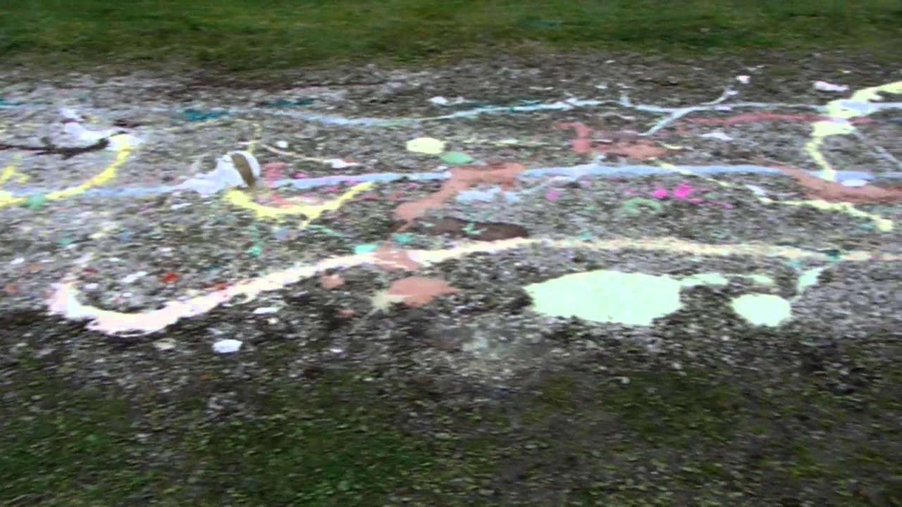 05 Dumping paint in the driveway YouTube
